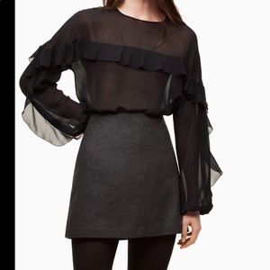 Wilfred Wool Essonne Skirt in Grey from Aritzia